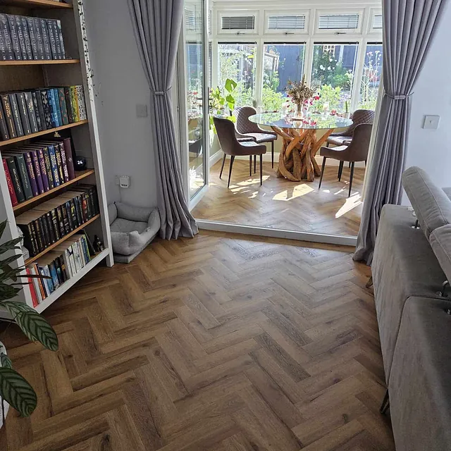 herringbone floor