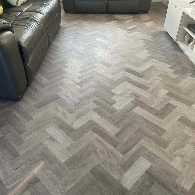 herringbone floor